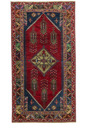Saner El Dokuma Kırmızı Dazkırı Halısı 167x314 cm