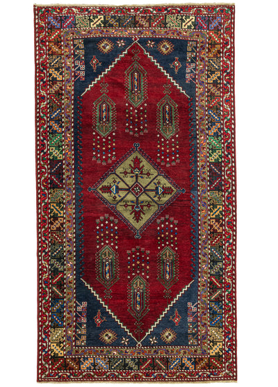 Saner El Dokuma Kırmızı Dazkırı Halısı 167x314 cm