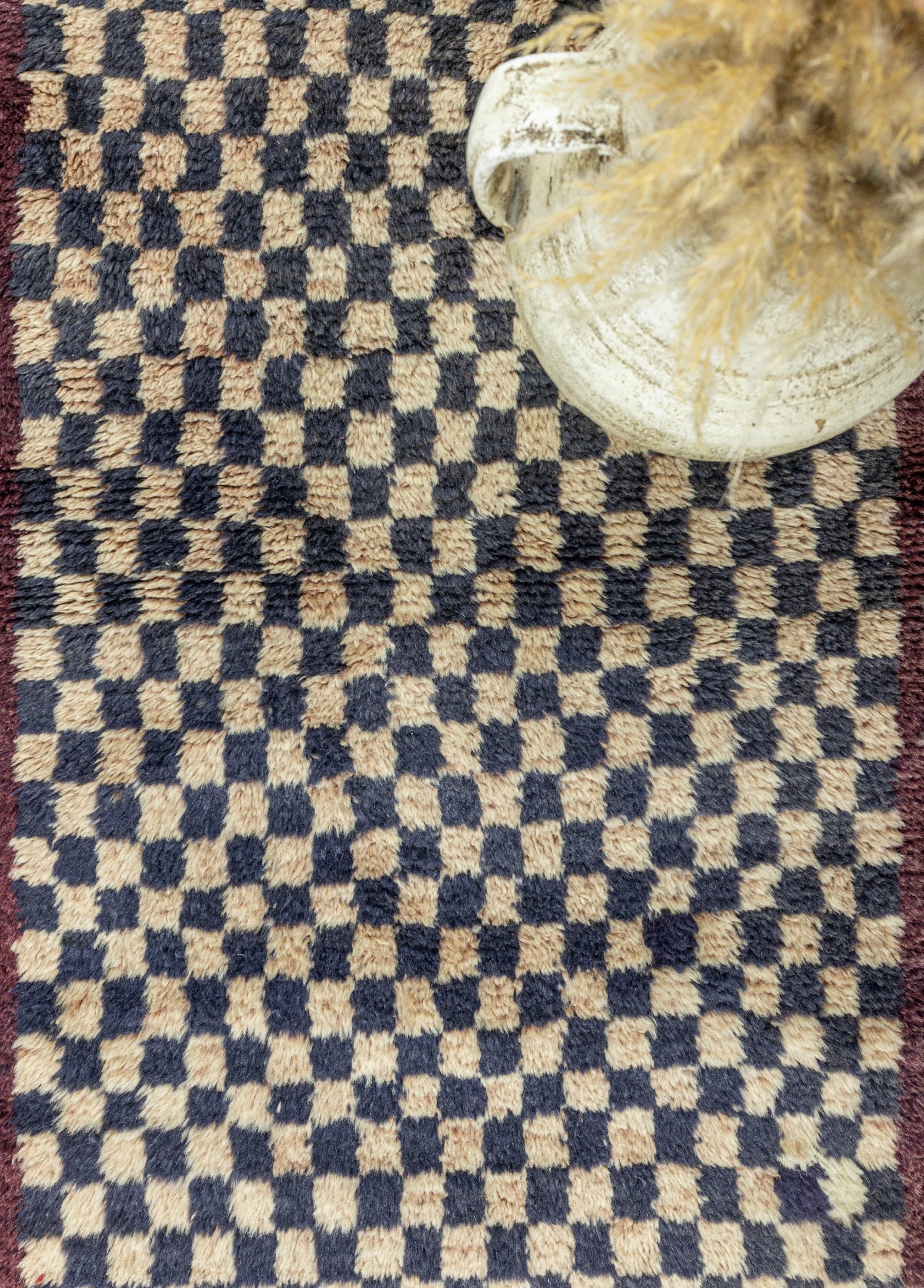 Kiyra Dama Desenli El Dokuma Halı 71x150 cm