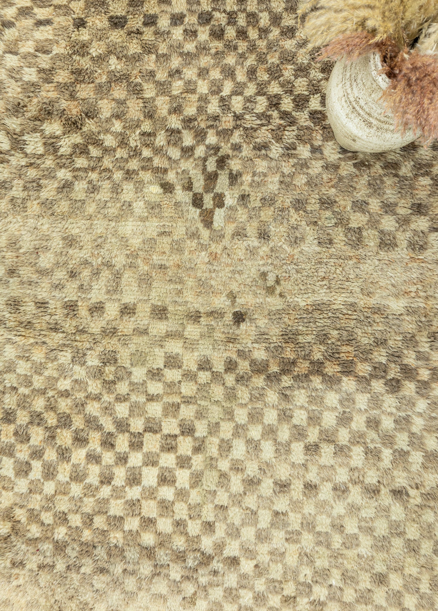 Gizel Dama Desenli Tülü Halı 136x227 cm