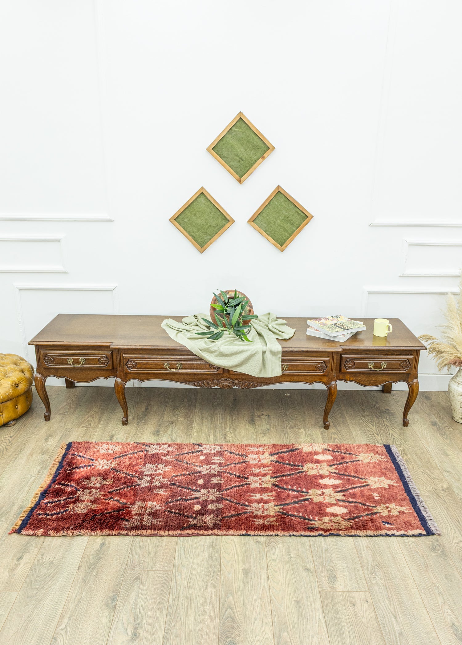 Vebra Etnik Tasarımlı Tülü Halı 72x154 cm