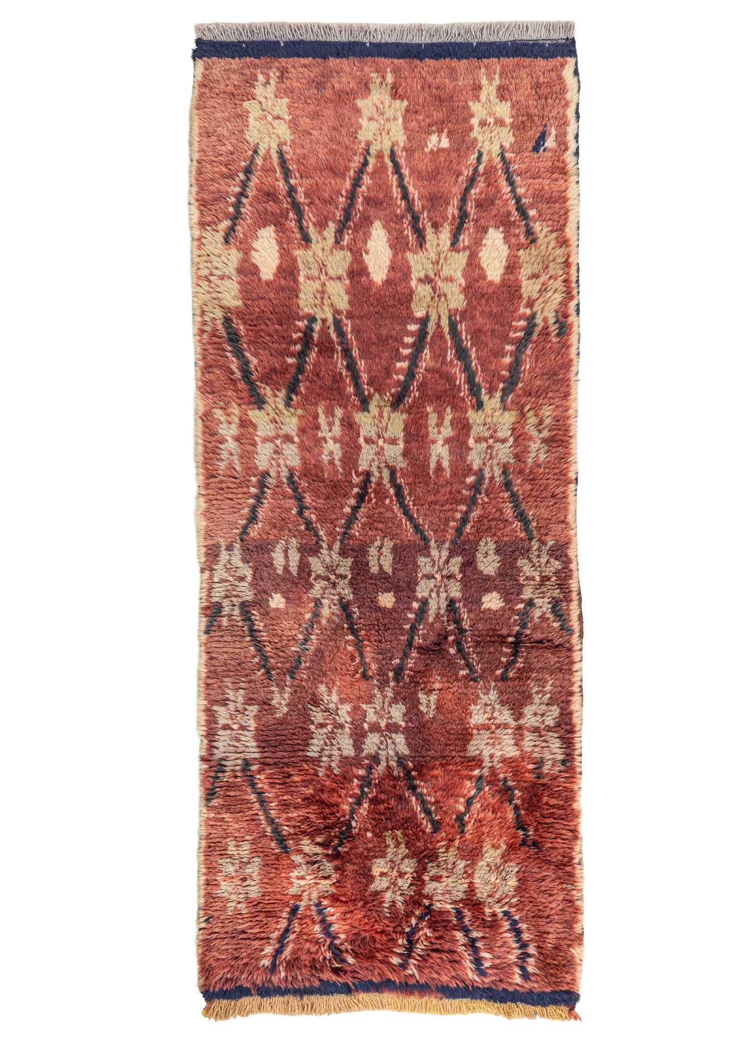 Vebra Etnik Tasarımlı Tülü Halı 72x154 cm