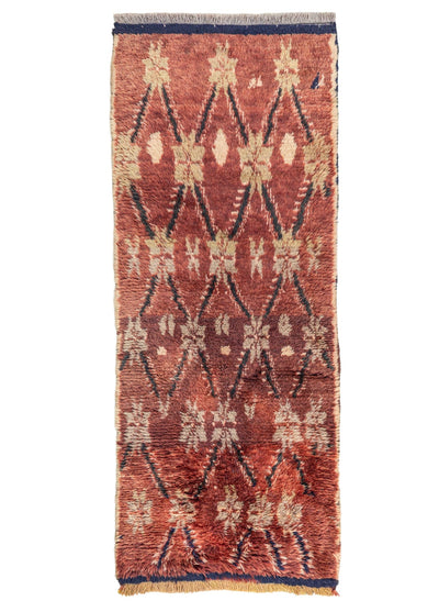 Vebra Etnik Tasarımlı Tülü Halı 72x154 cm