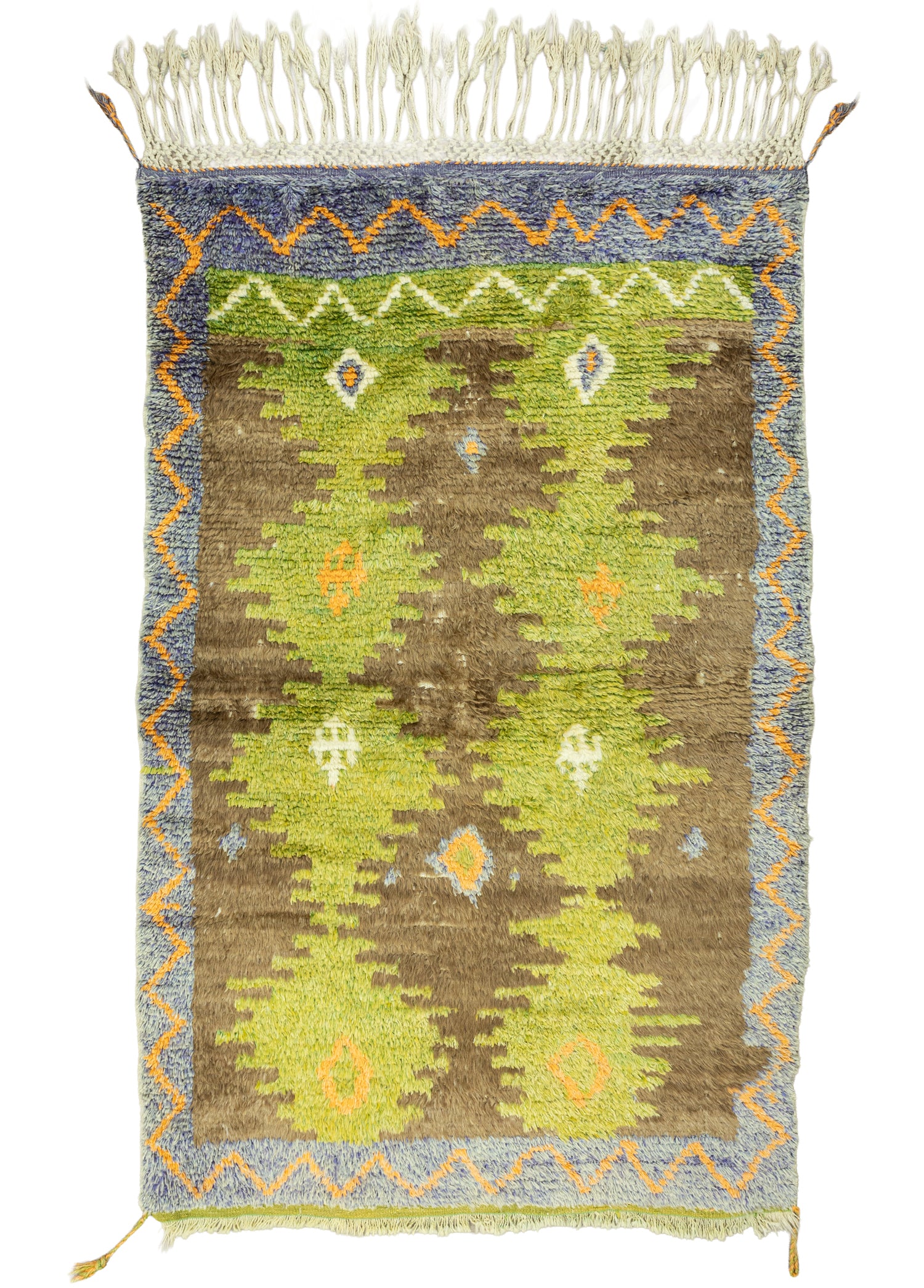 Almas El Dokuma Geometrik Desenli Halı 103x163 cm