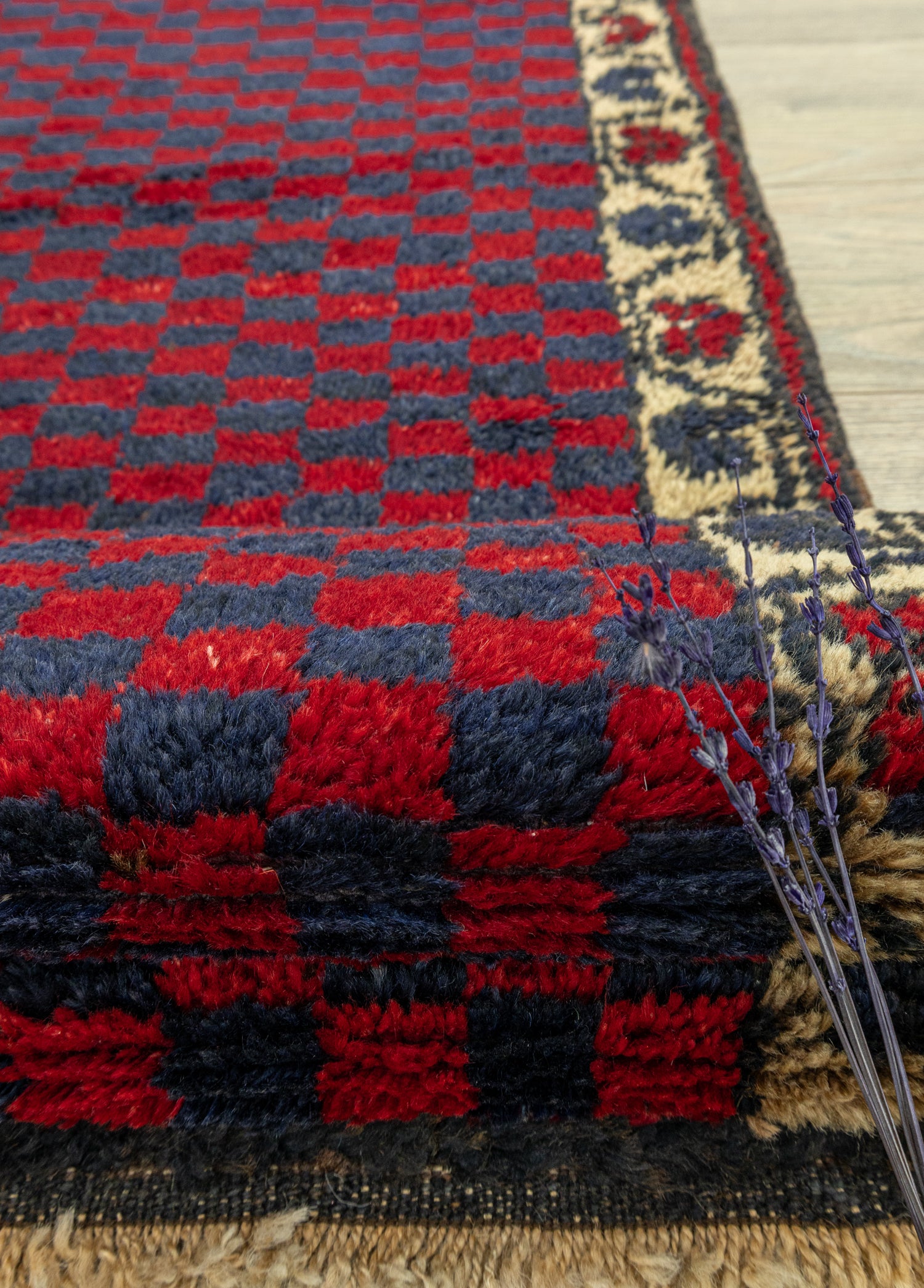 Karsu Damalı El Dokuma Tülü Halı 110x198 cm