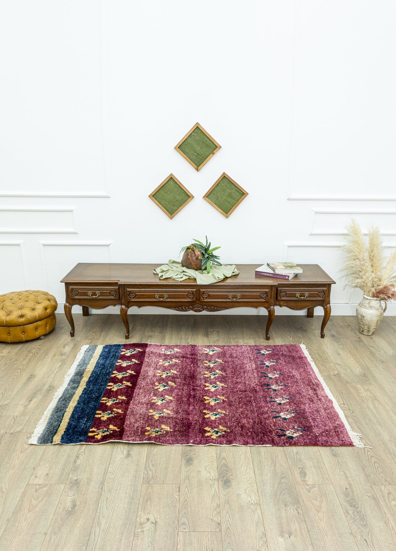 Tara Abrajlı El Dokuma Tülü Halı 122x177 cm