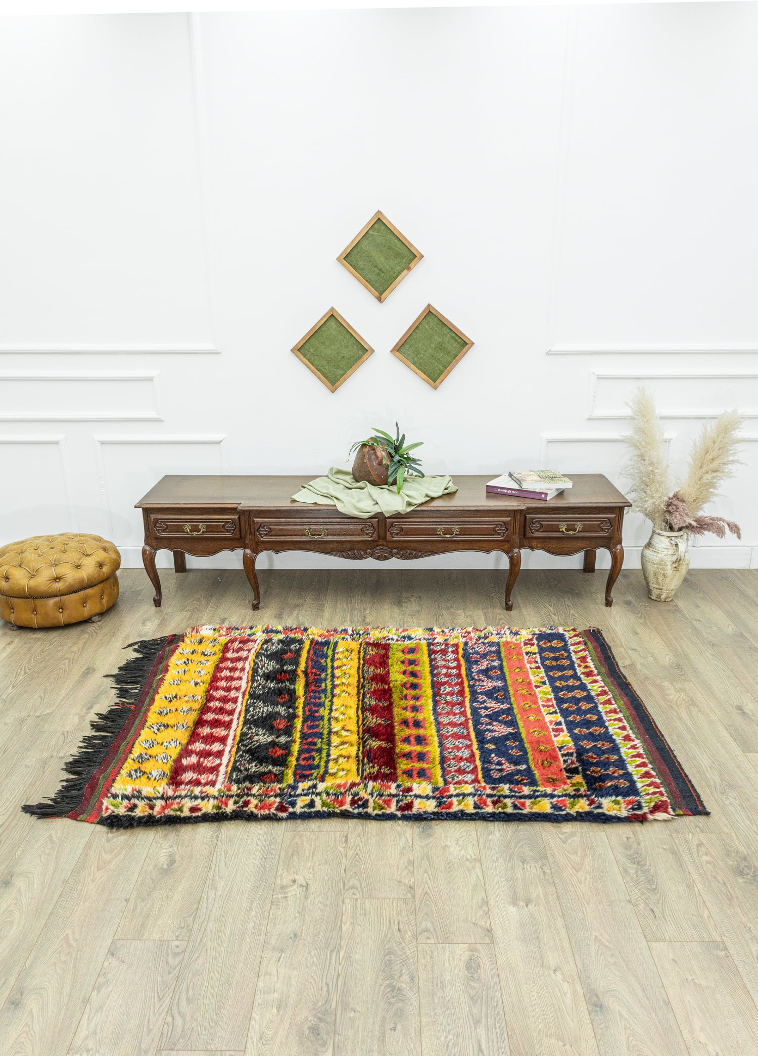 Barak Renkli Dekoratif Yatak Halı 129x173