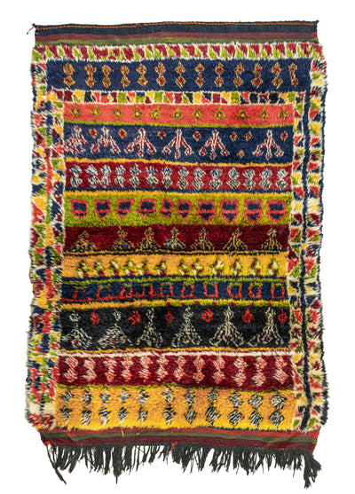 Barak Renkli Dekoratif Yatak Halı 129x173