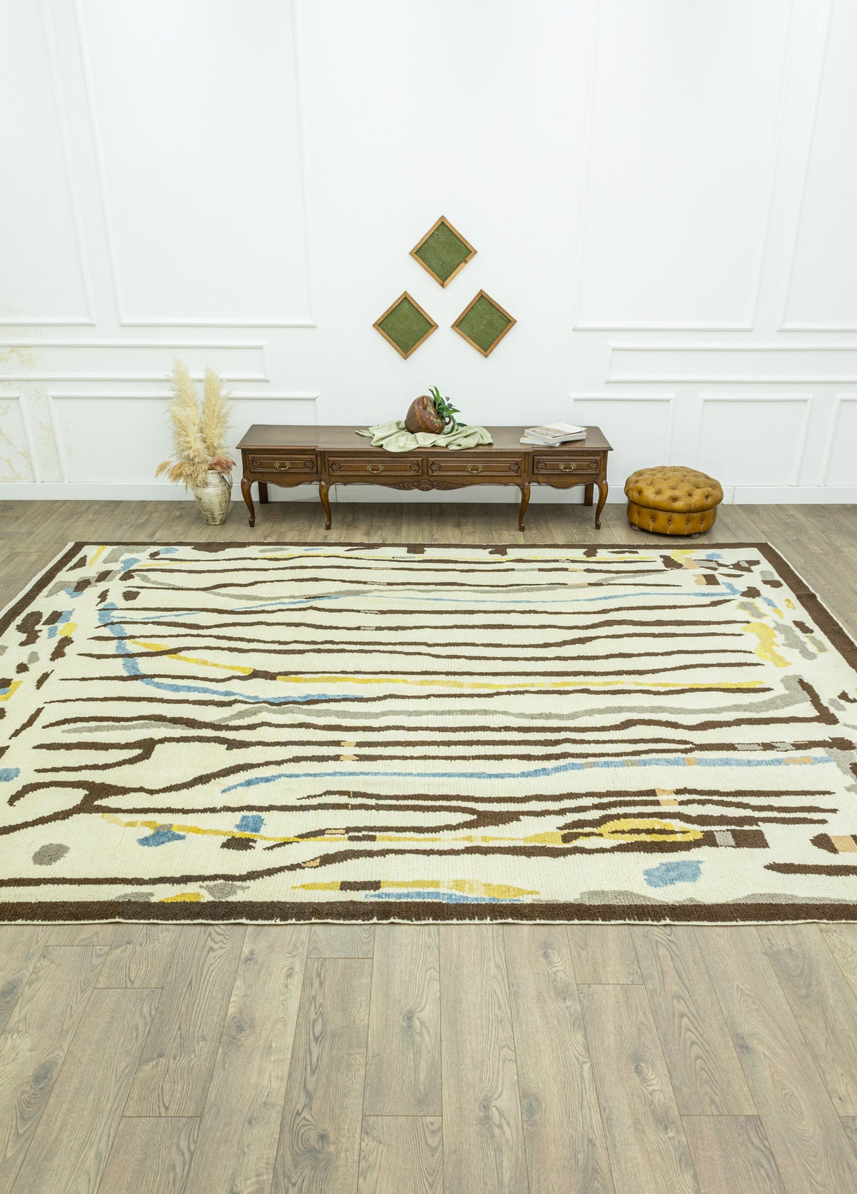 Lalin Soyut Tasarımlı El Dokuma Halı 313x420 cm