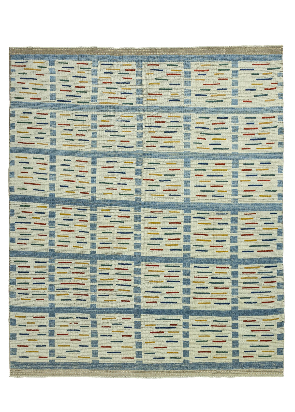 Madel Dekoratif Renkli El Dokuma Halı 246x286 cm