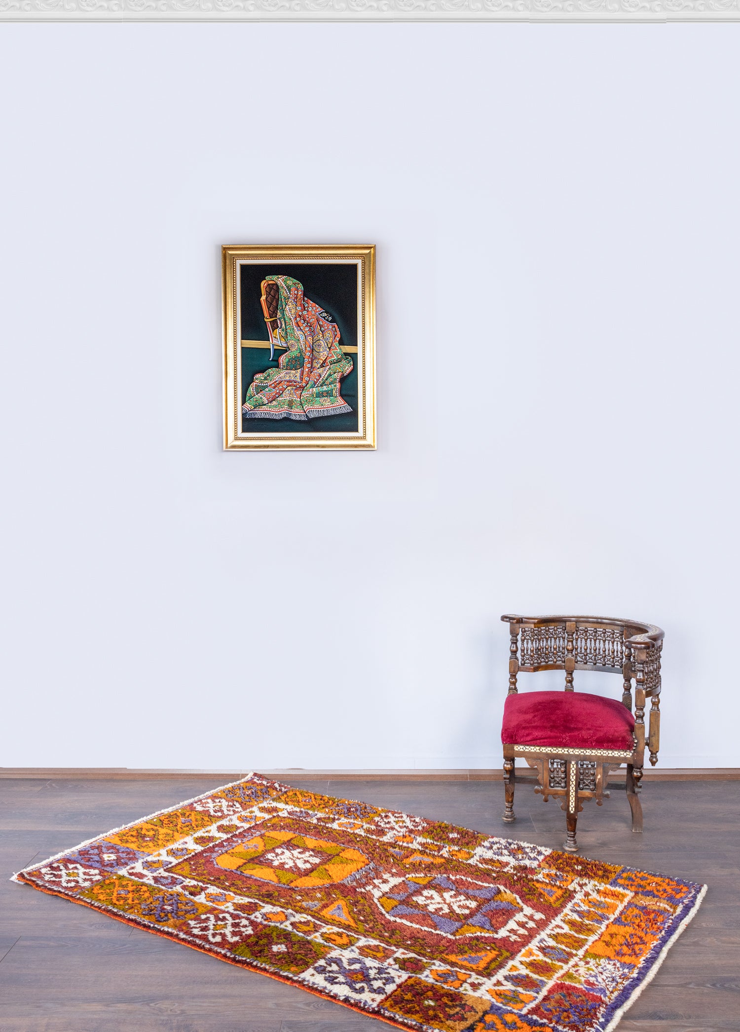 Sidar Yöresel Karapınar Desenli Tülü Halı 116x191 cm