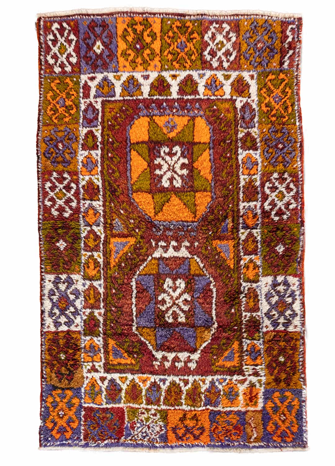 Sidar Yöresel Karapınar Desenli Tülü Halı 116x191 cm