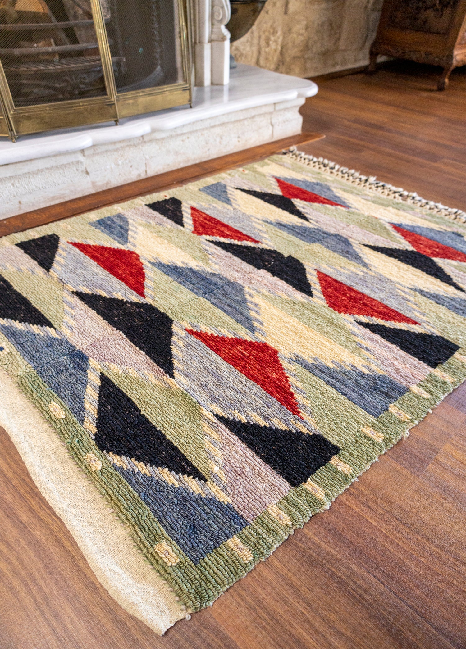 Abigail Vintage Geometric Carpet 111x140 cm
