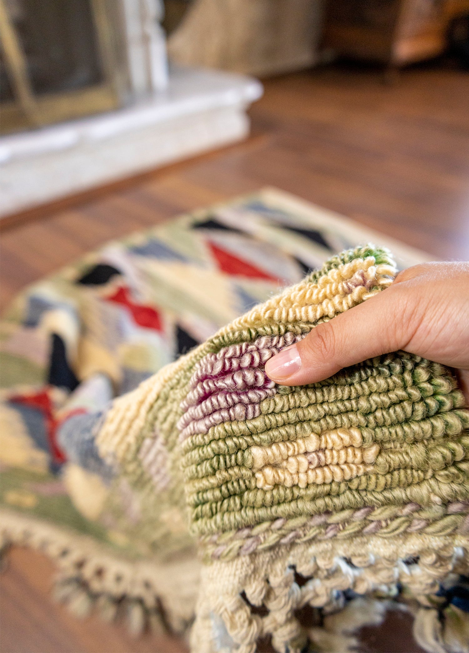 Abigail Vintage Geometric Carpet 111x140 cm