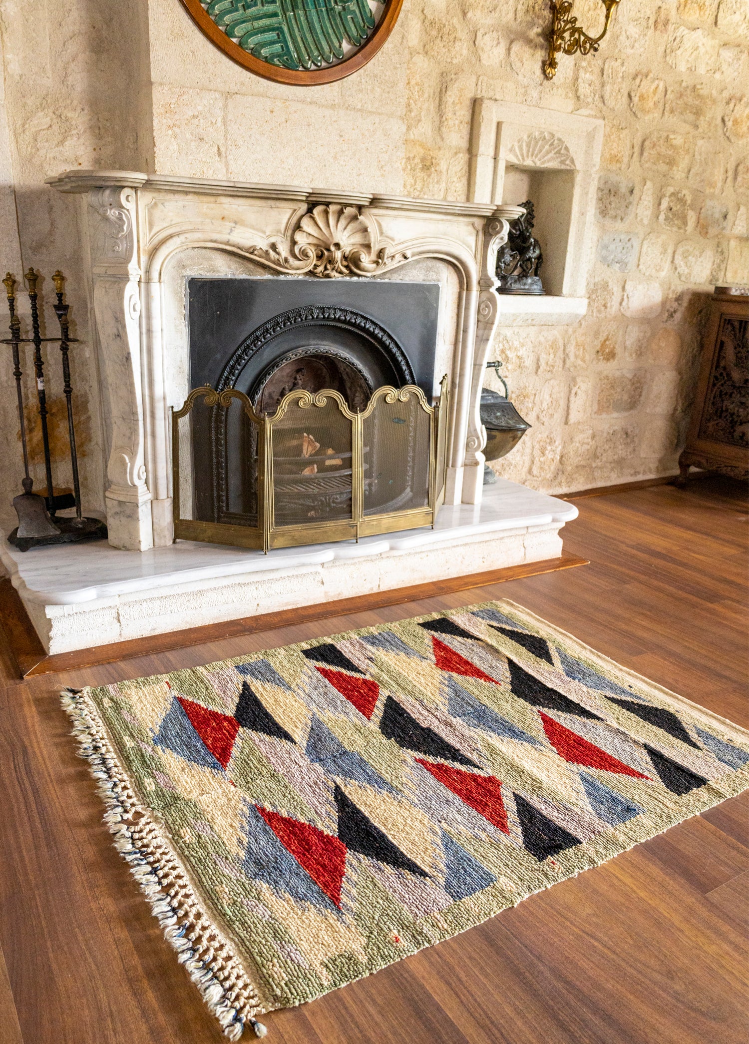 Abigail Vintage Geometric Carpet 111x140 cm