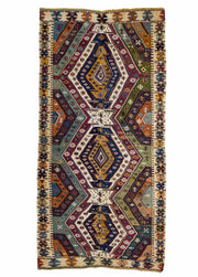 Ereğli El Dokuma Renkli Antika Kilim