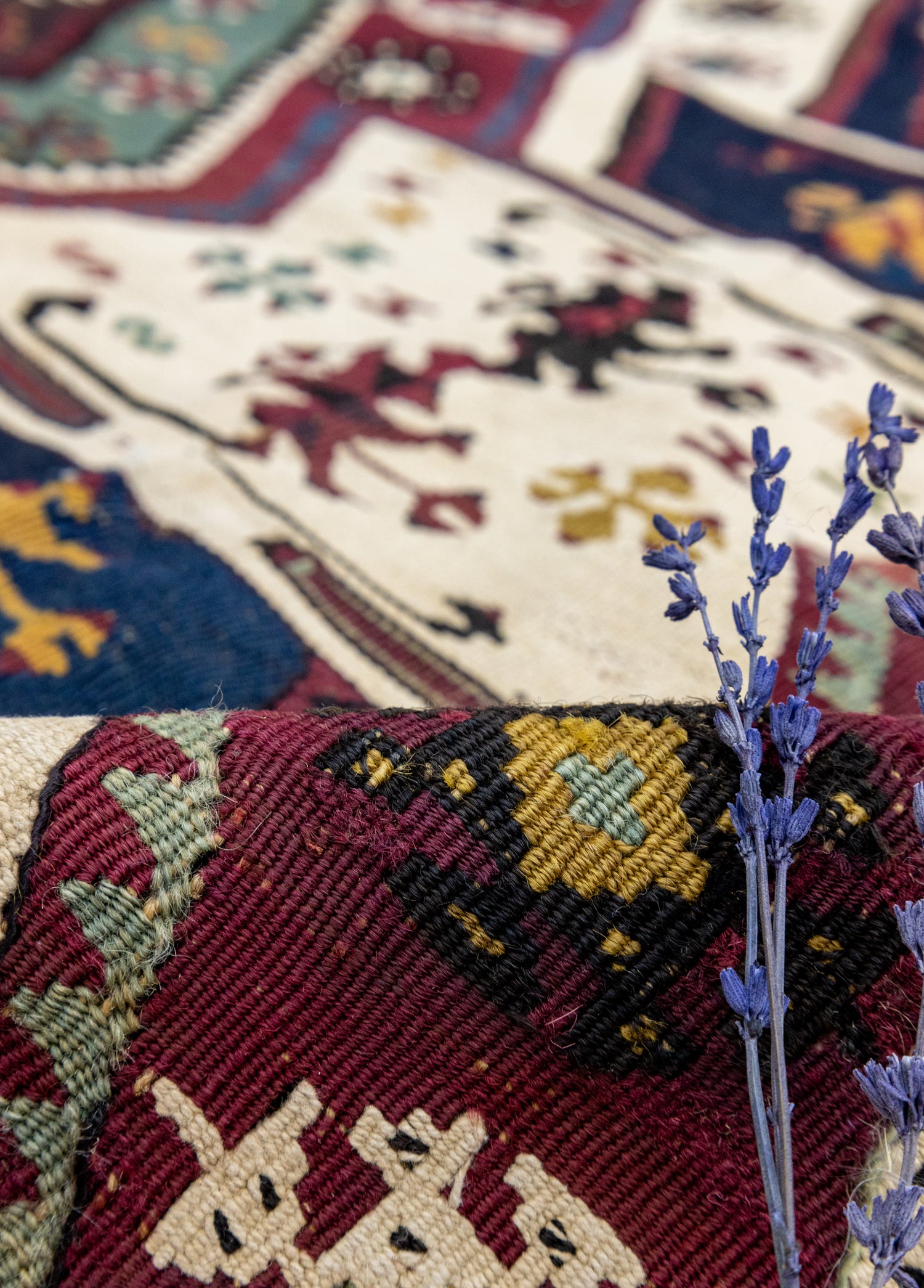 Ereğli El Dokuma Renkli Antika Kilim
