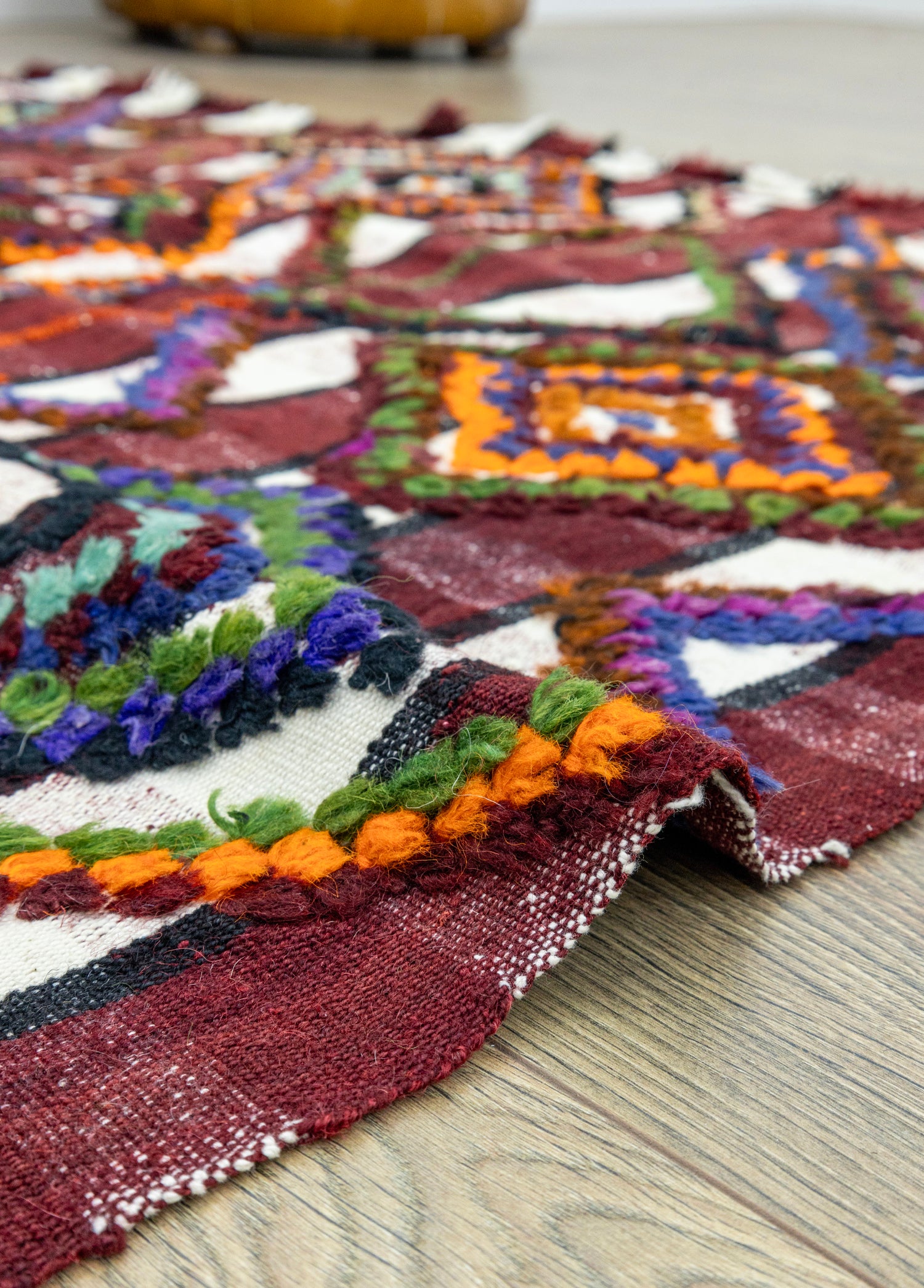 Aspar Tülü Kabartmalı El Dokuma Kilim 140x223 cm