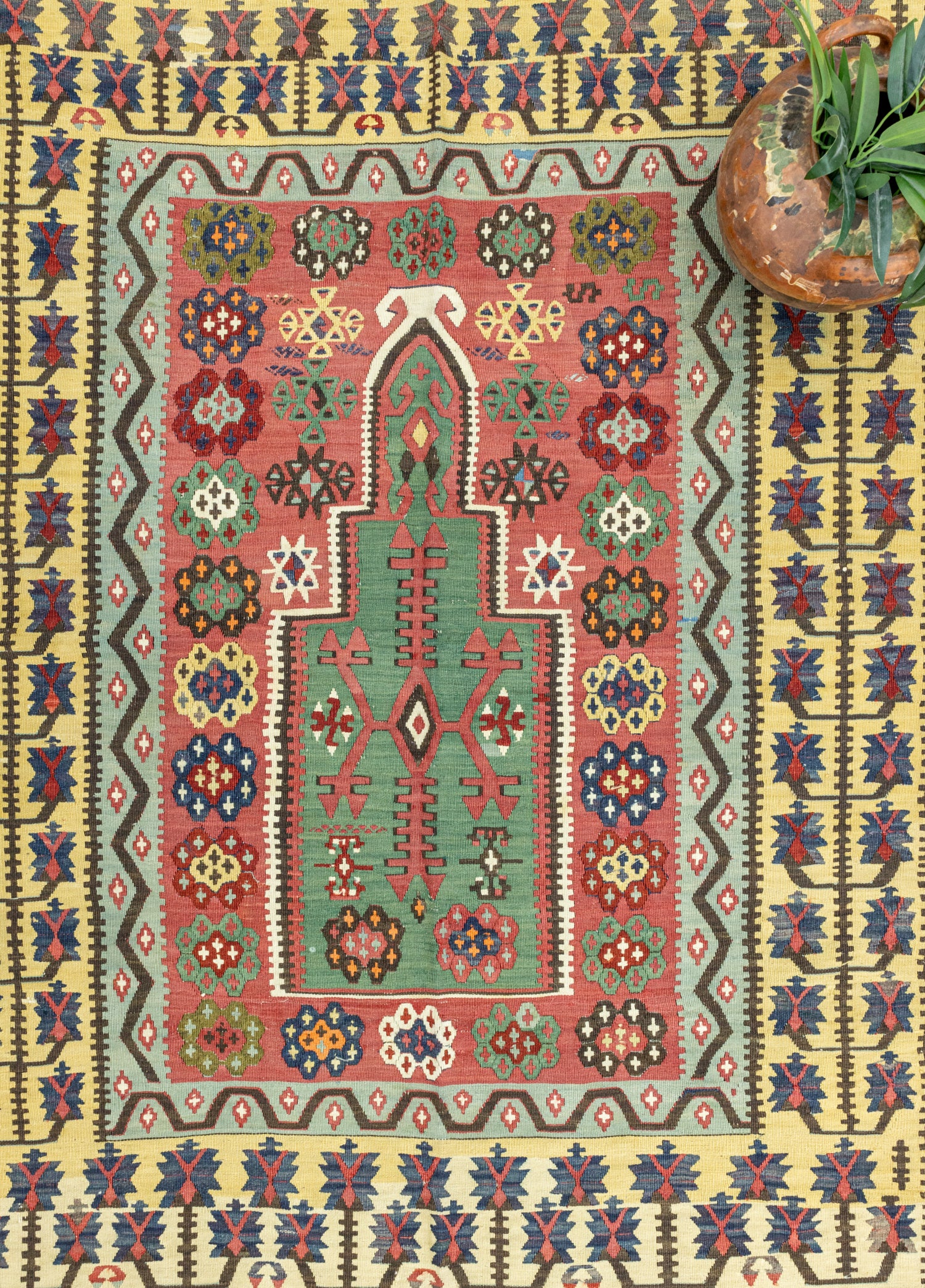 Erzurum, El Dokuma Antika Yün Kilim