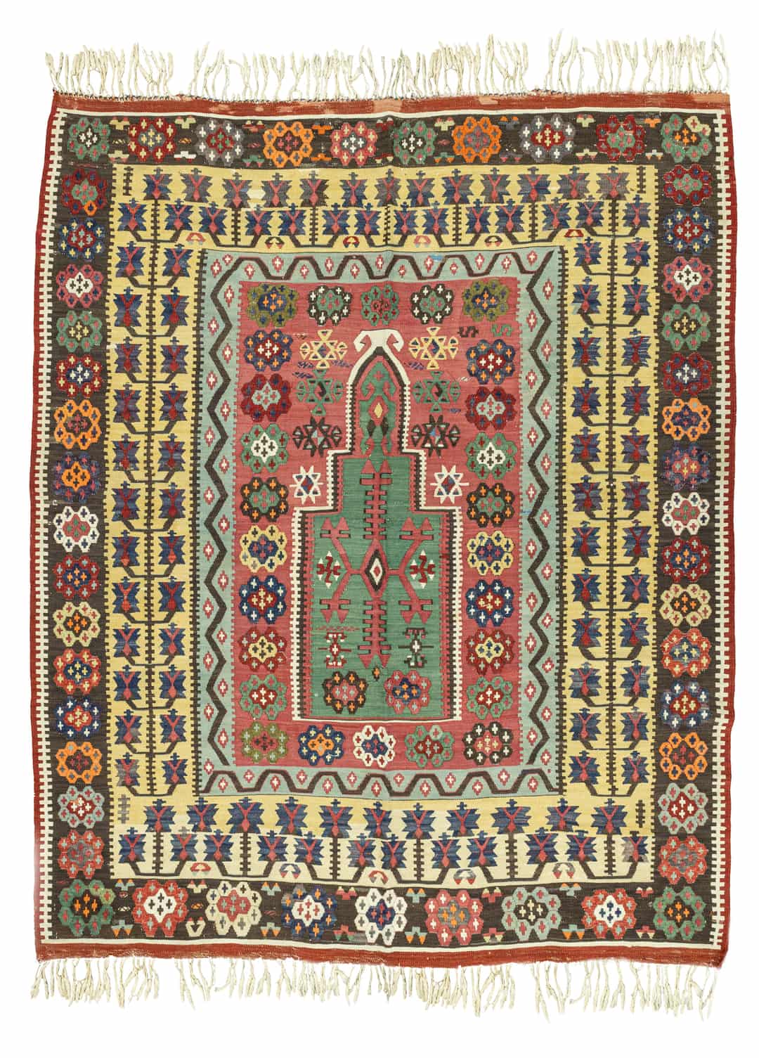 Erzurum, El Dokuma Antika Yün Kilim 