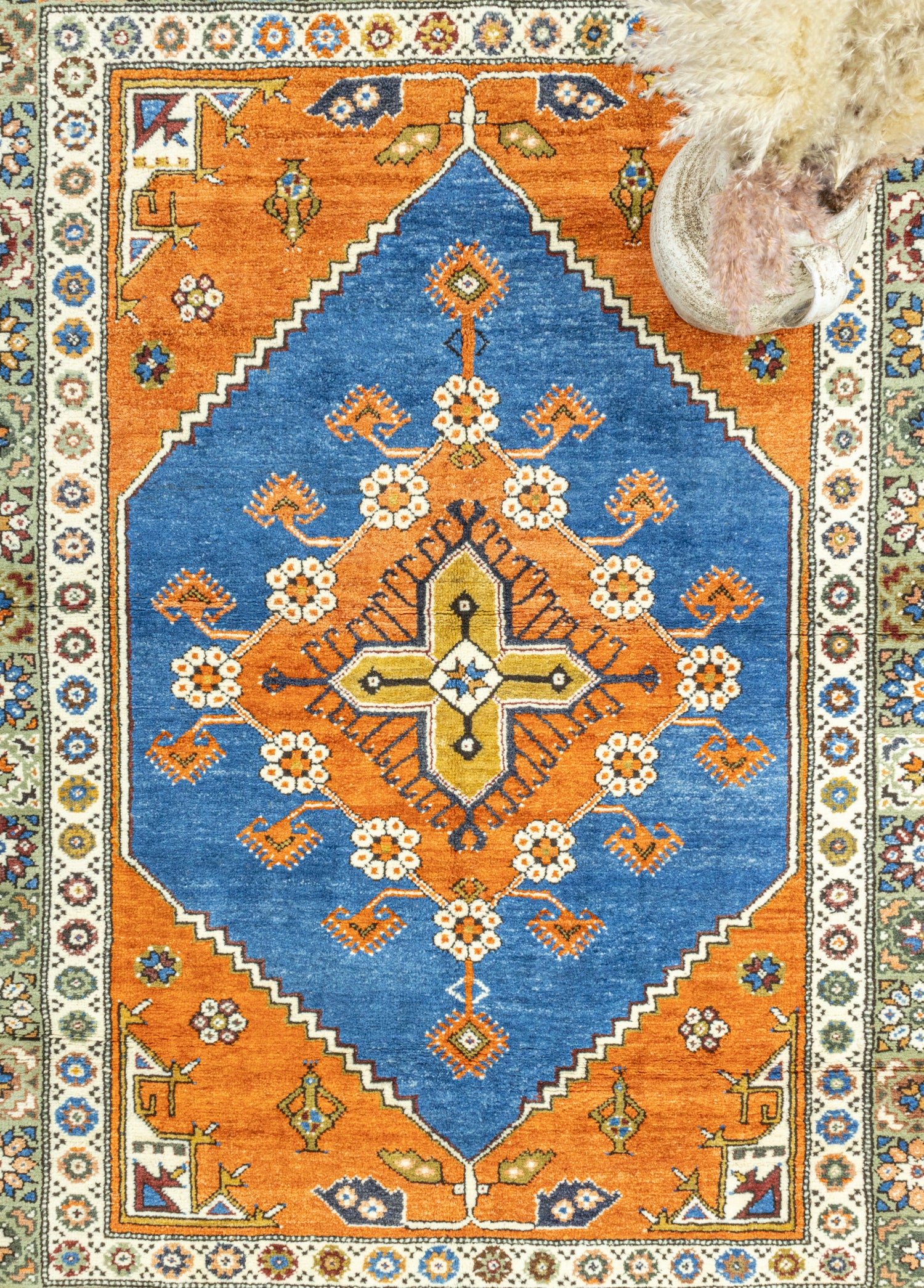 Dargıl El Dokuma Renkli Dazkırı Halı 158x210 cm