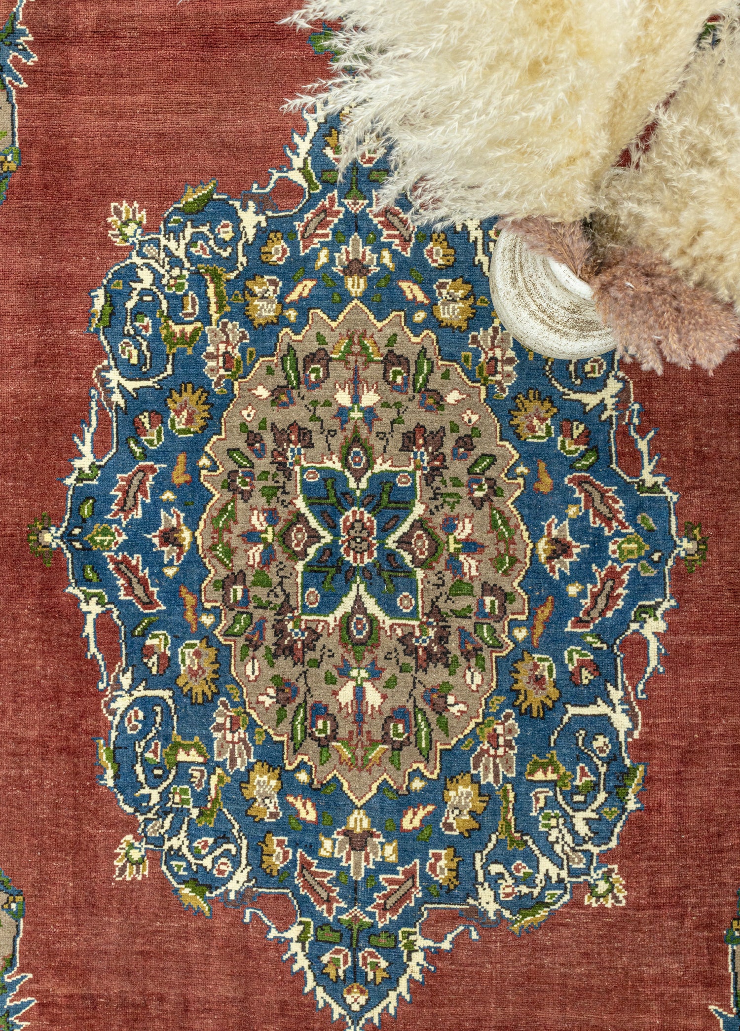 Afya Floral Desenli El Dokuma Halı 206x357 cm
