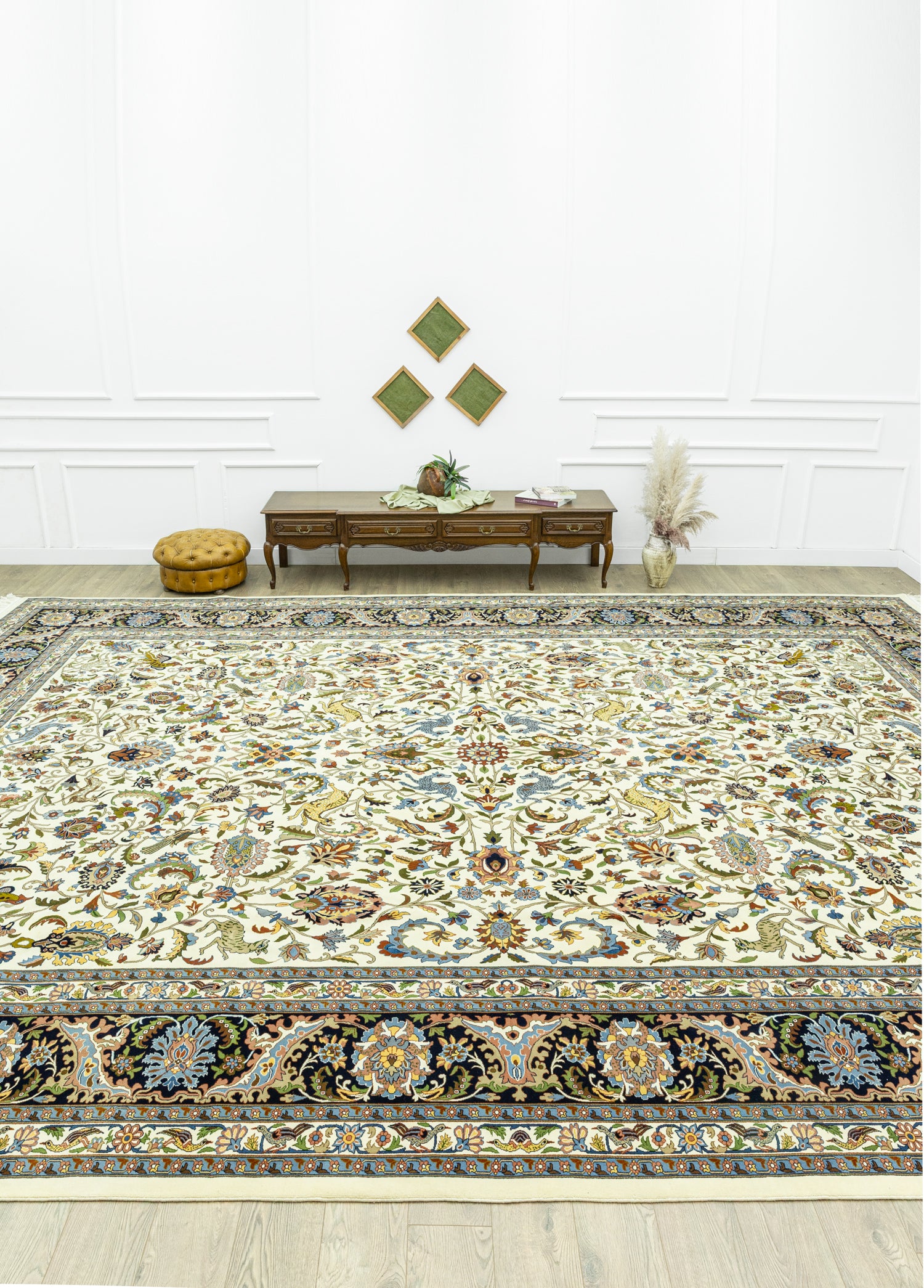 Zahedan El Dokuma Büyük İsfahan Halısı 410x570 cm