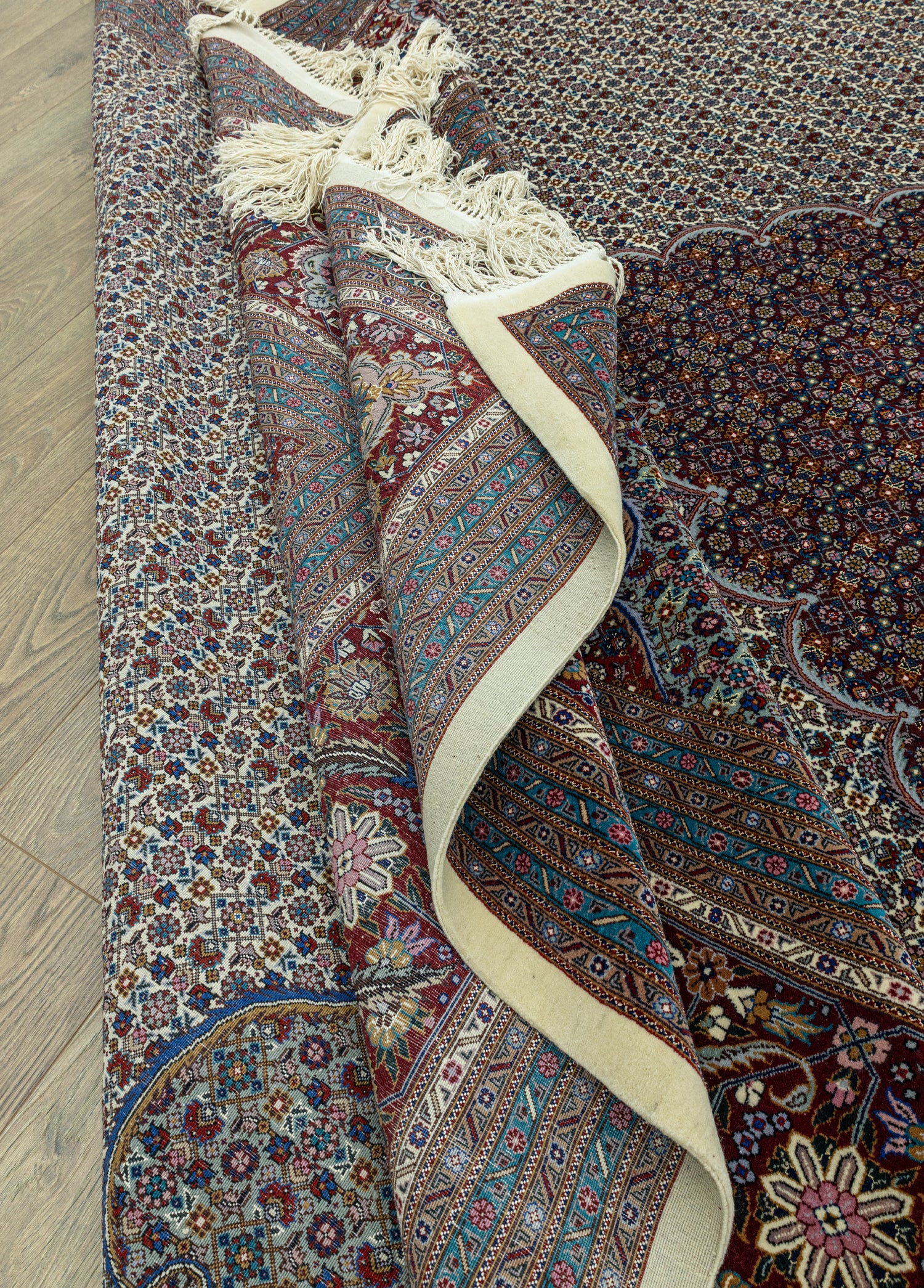 Eyvan Büyük El Dokuma Tebriz İran Halısı 370x455 cm