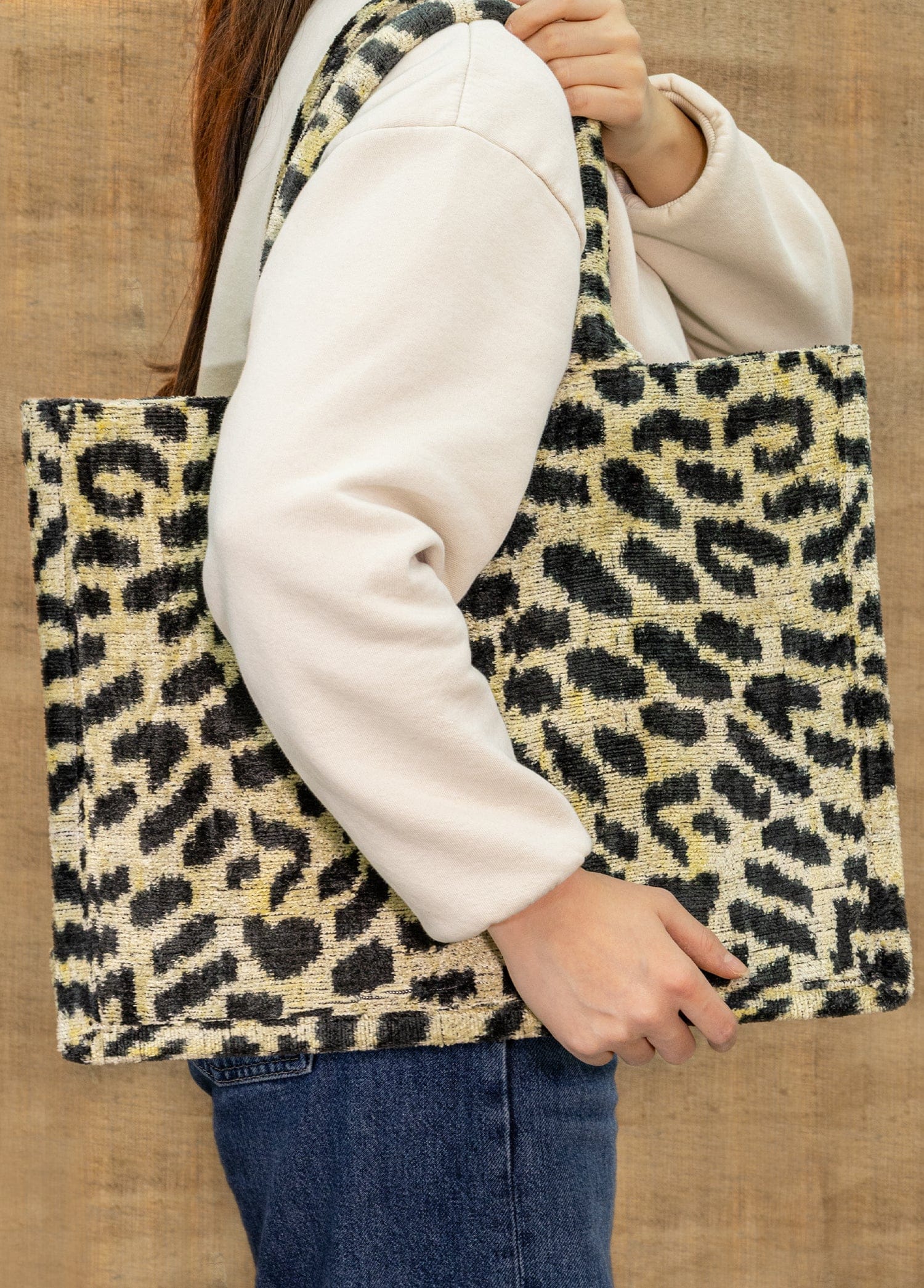 Gaia Leopar Desenli Çanta