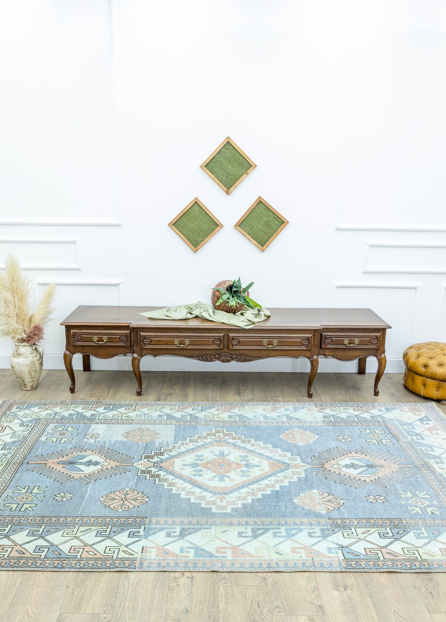 Larache Geometrik Tasarımlı Yün Halı 171x295 cm