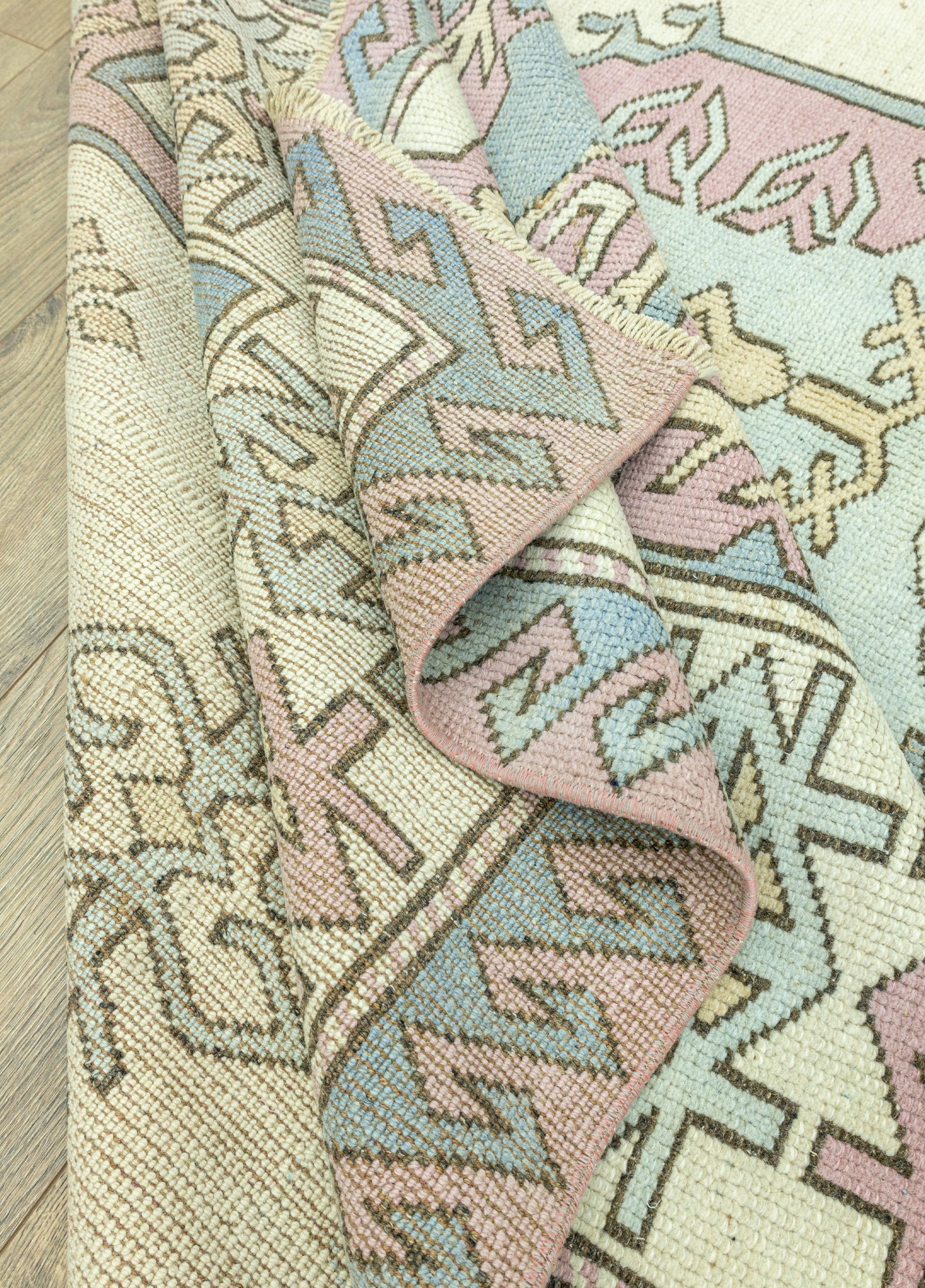 Vidadi Rustik Tasarımlı Yün Halı 224x281 cm