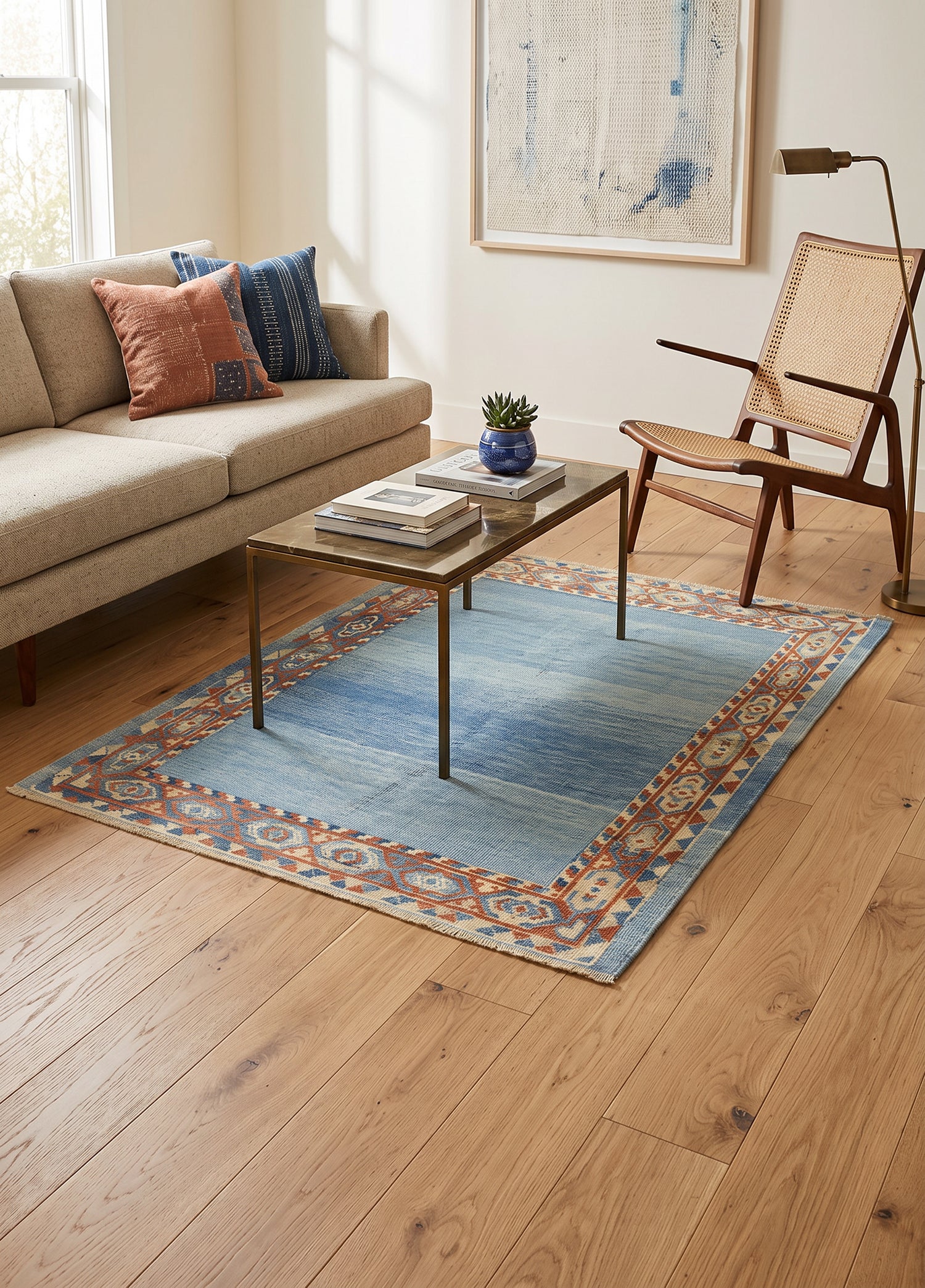 Avenor Kök Boya Halı Kilim 112x142 cm