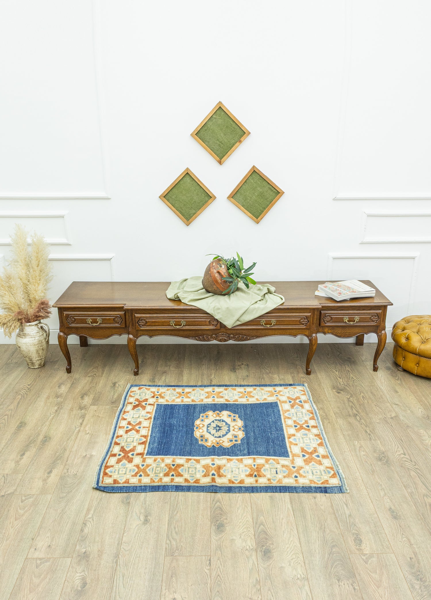 Zinya Dekoratif Yün Halı Kilim 107x120 cm