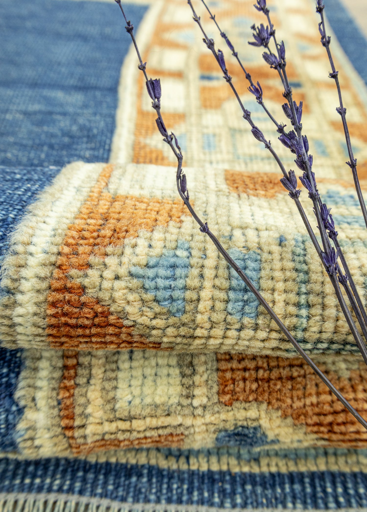 Zinya Dekoratif Yün Halı Kilim 107x120 cm