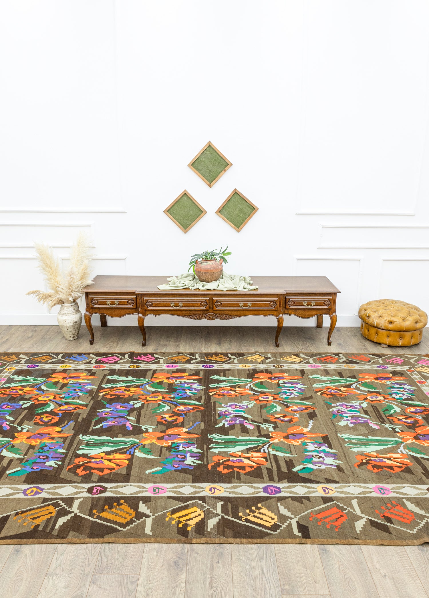 Thyra El Dokuma Azeri Motifli Kilim 208x398 cm