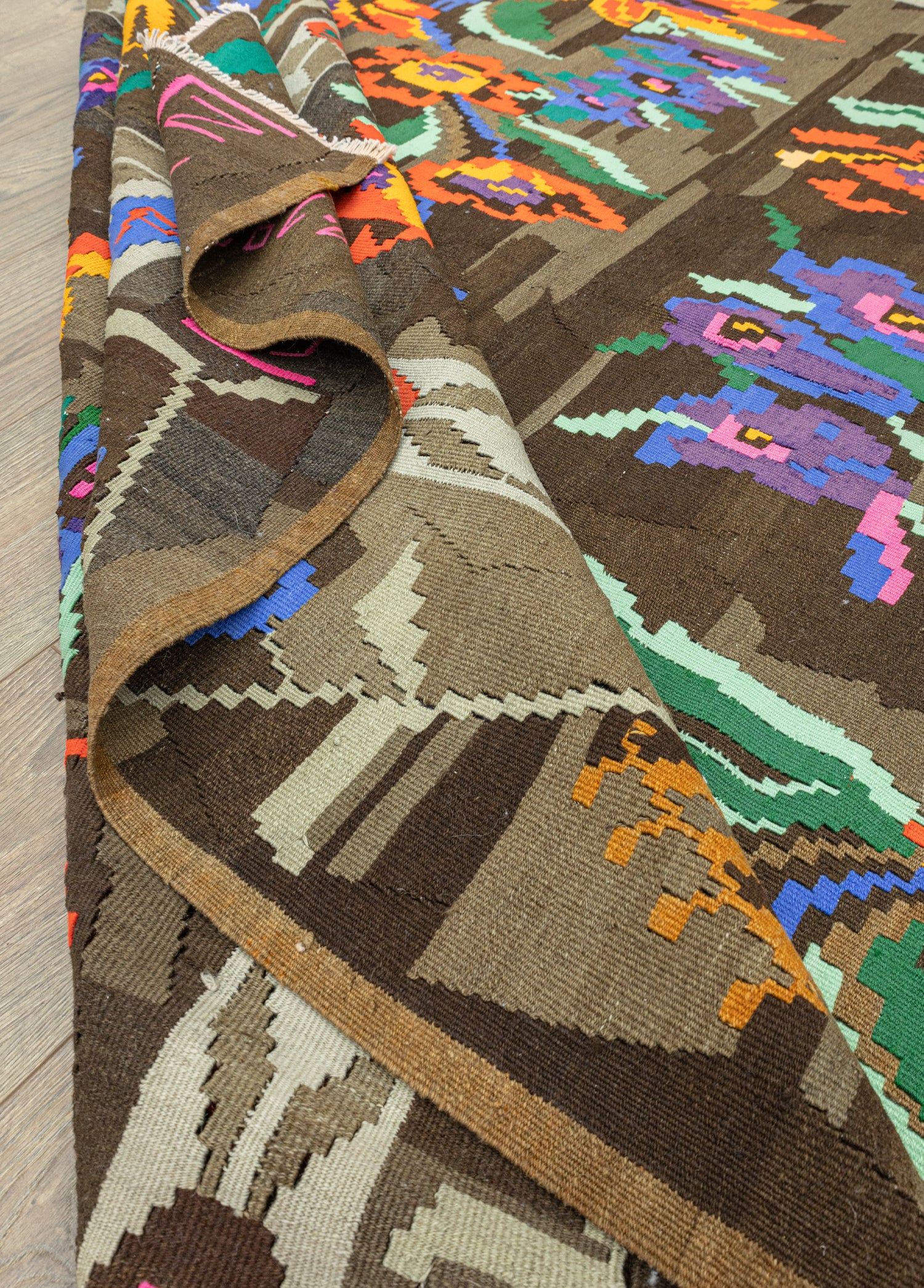 Thyra El Dokuma Azeri Motifli Kilim 208x398 cm