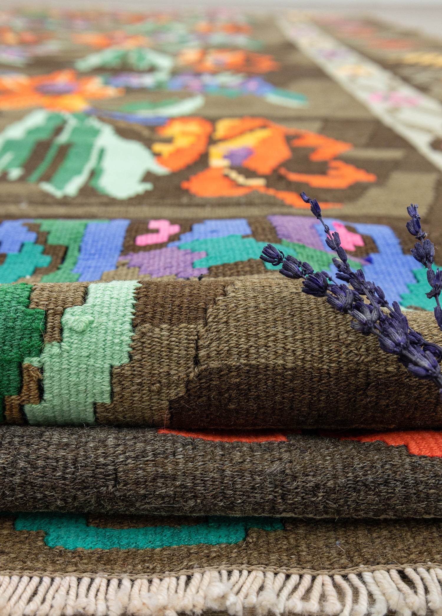 Thyra El Dokuma Azeri Motifli Kilim 208x398 cm