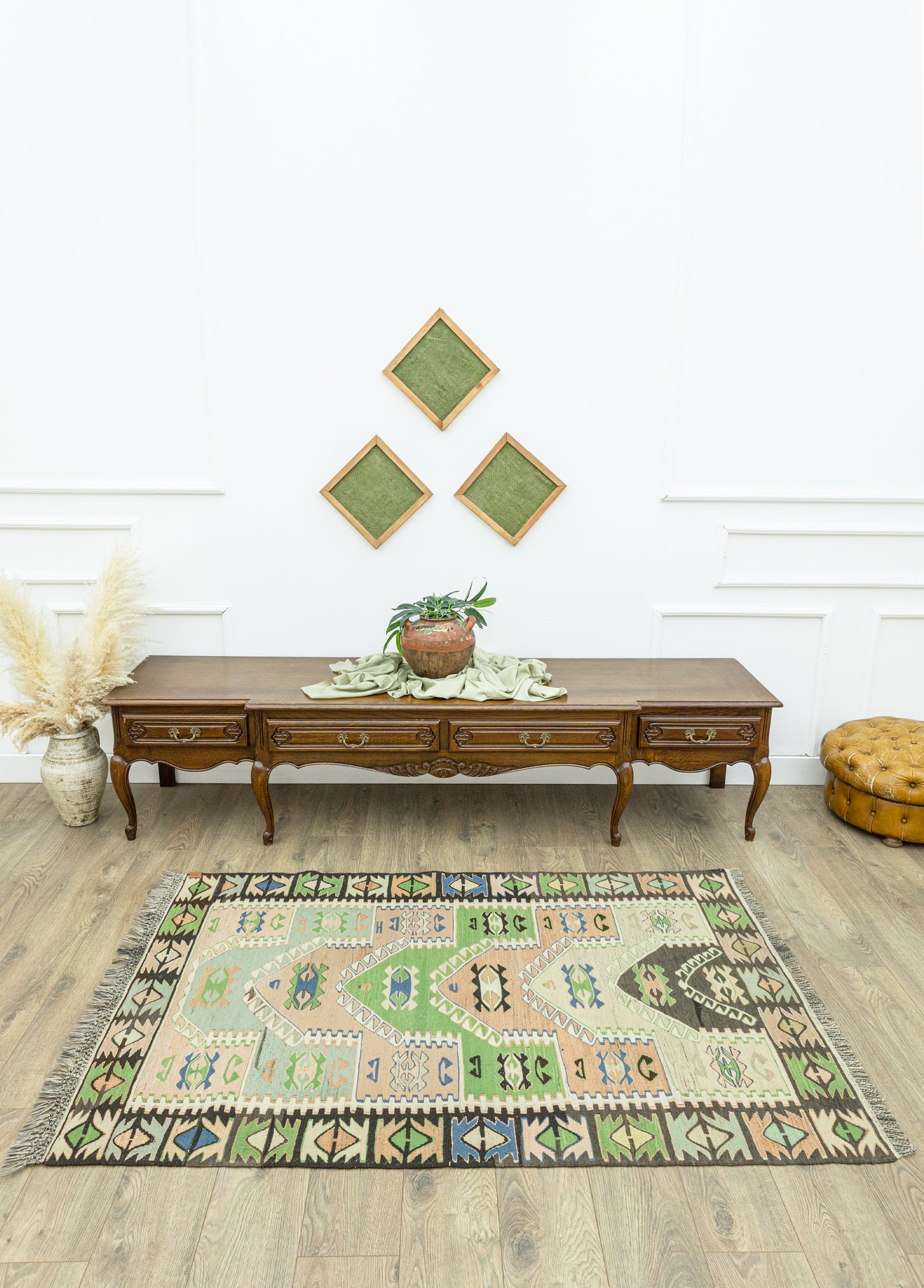 Batllo Pastel Renkli El Dokuma Kilim 122x185 cm