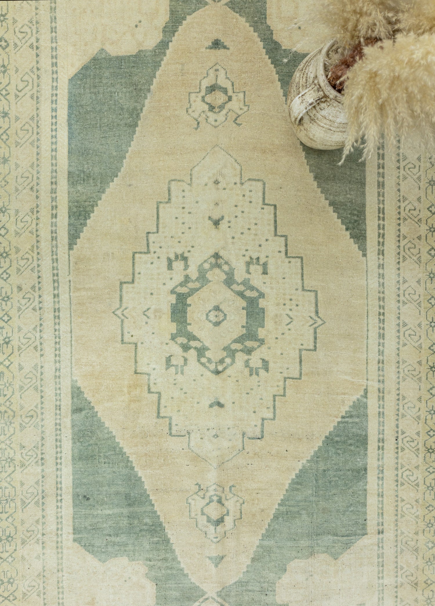 Leylak Vintage El Dokuma Yün Halı 151x278 cm