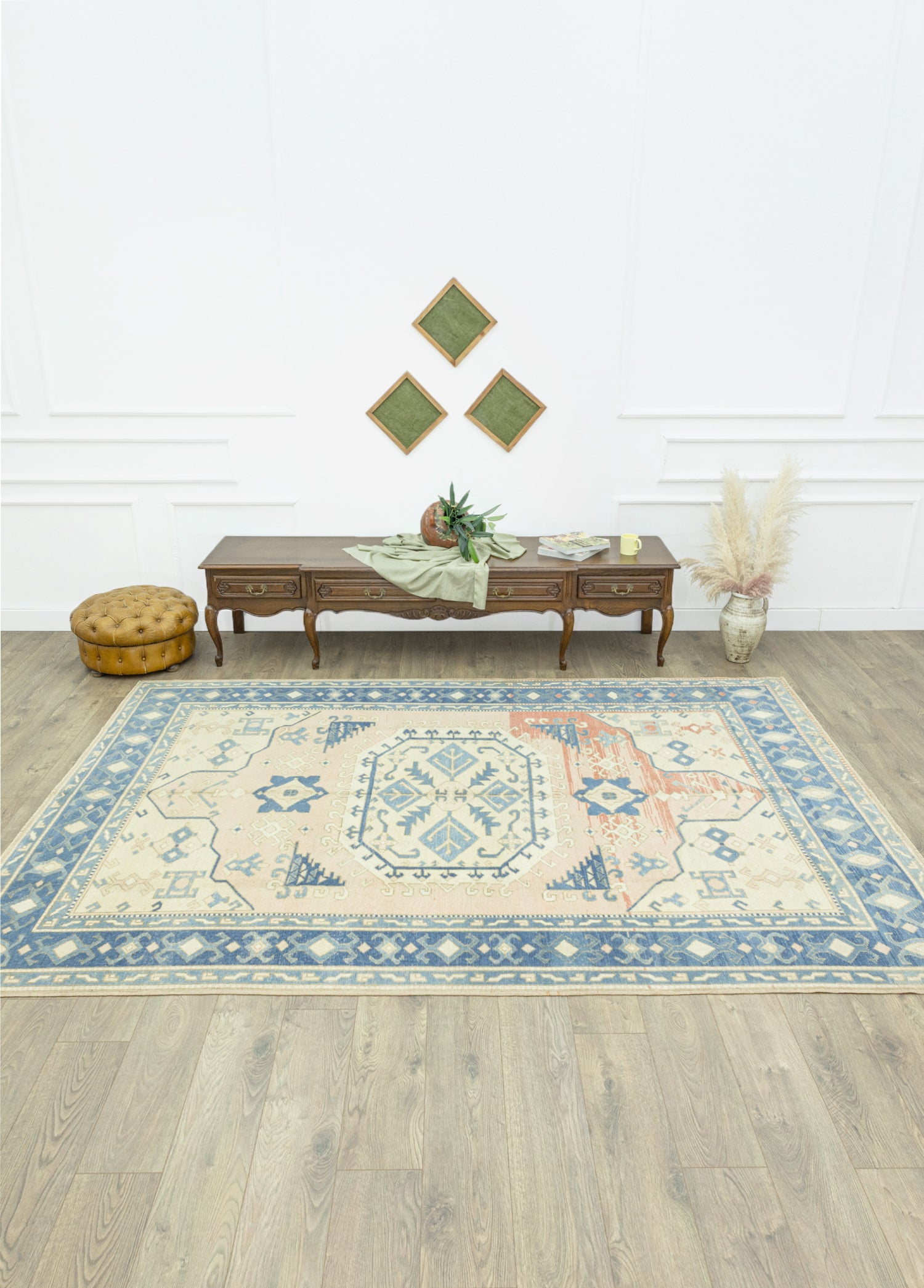 Elyra Rustik Tasarımlı Yün Halı 215x309 cm