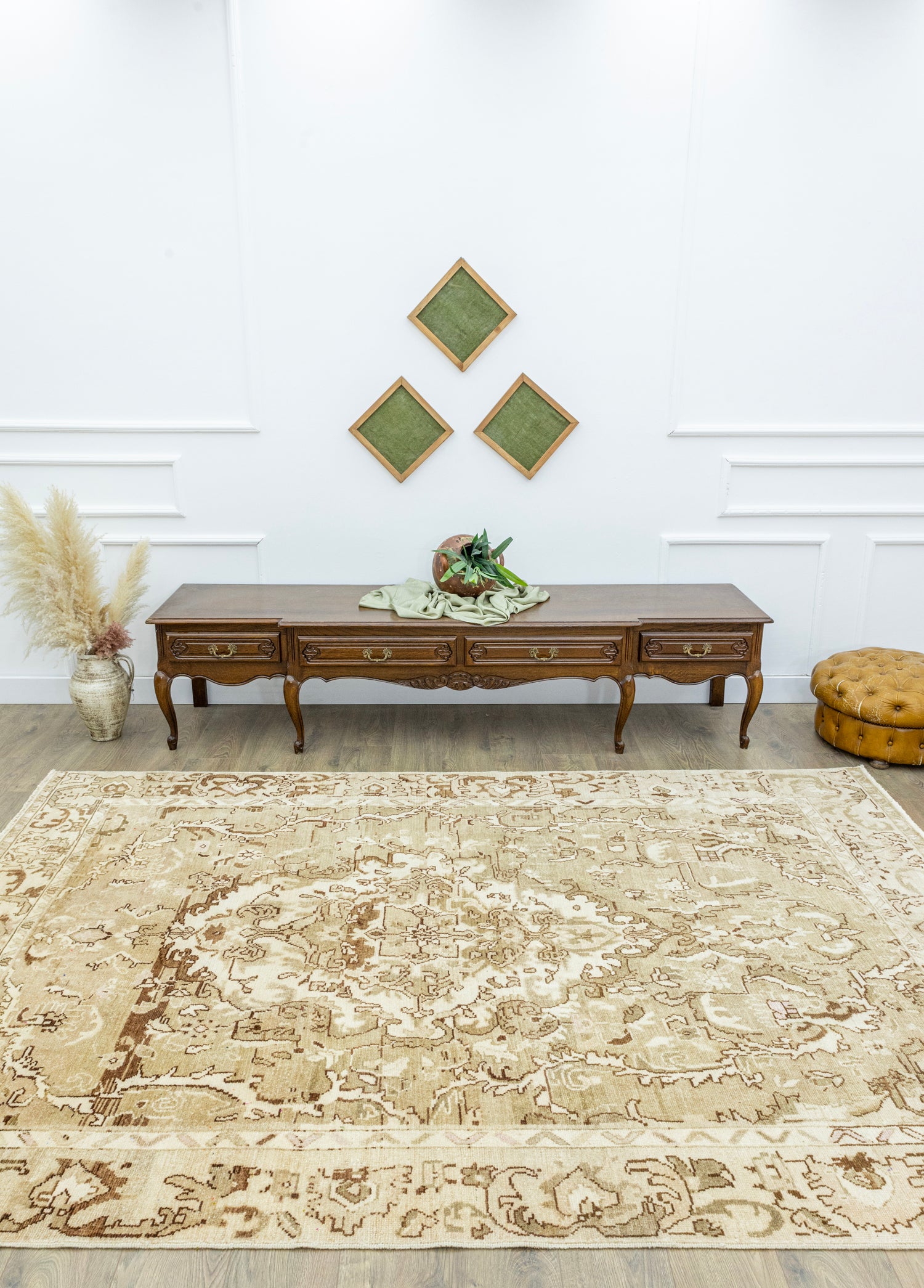 Siyat El Dokuma Natural Renkli Organik Yün Halı 199x294 cm