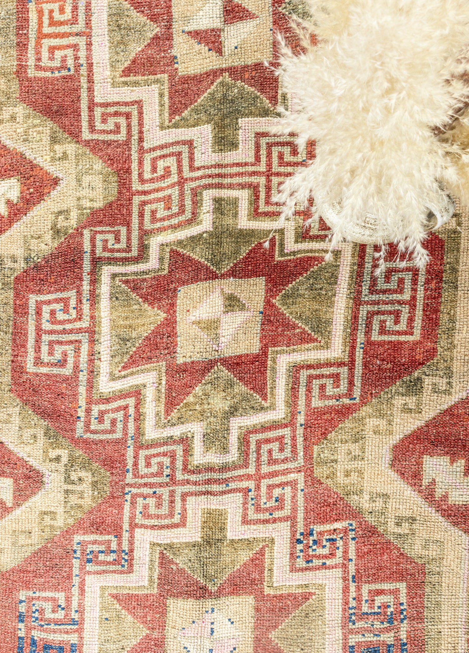 Zinnia El Dokuma Kırmızı Herki Yolluk 135x424 cm