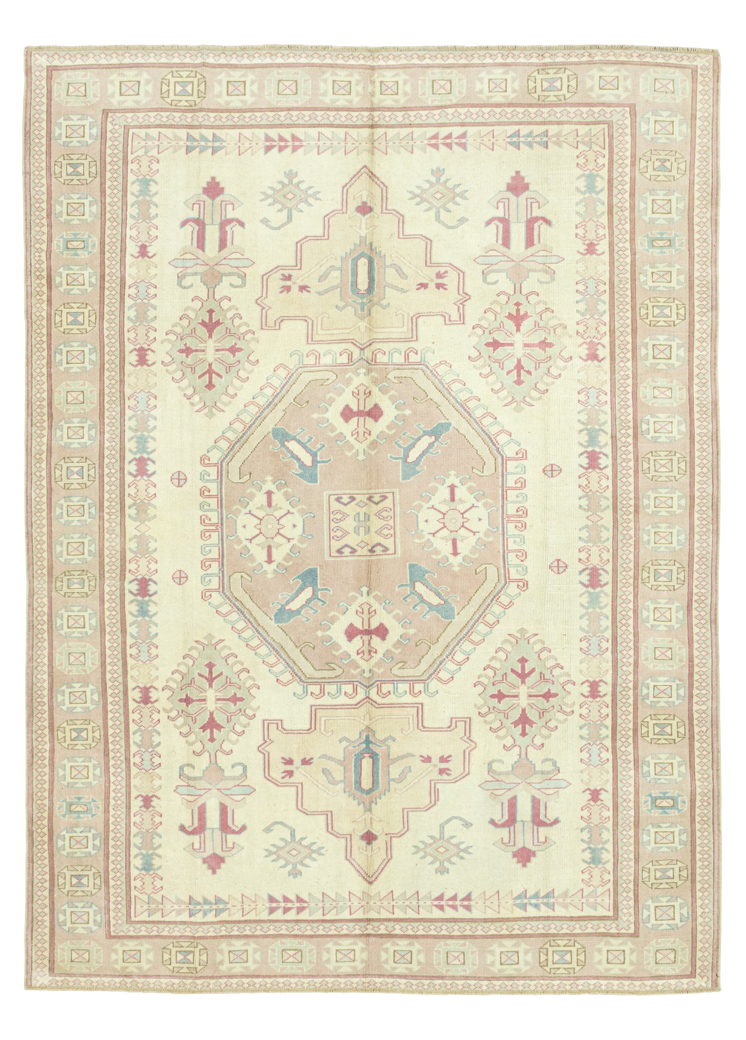 Madlen Rustik Tasarımlı Yün Halı 215x291 cm