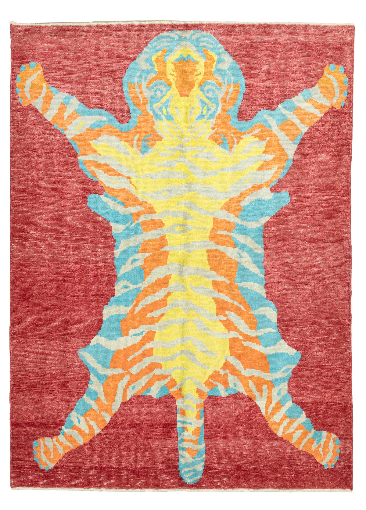 Mina El Dokuma Tiger desenli Özel Tasarımlı Modern Halı 186x247 cm