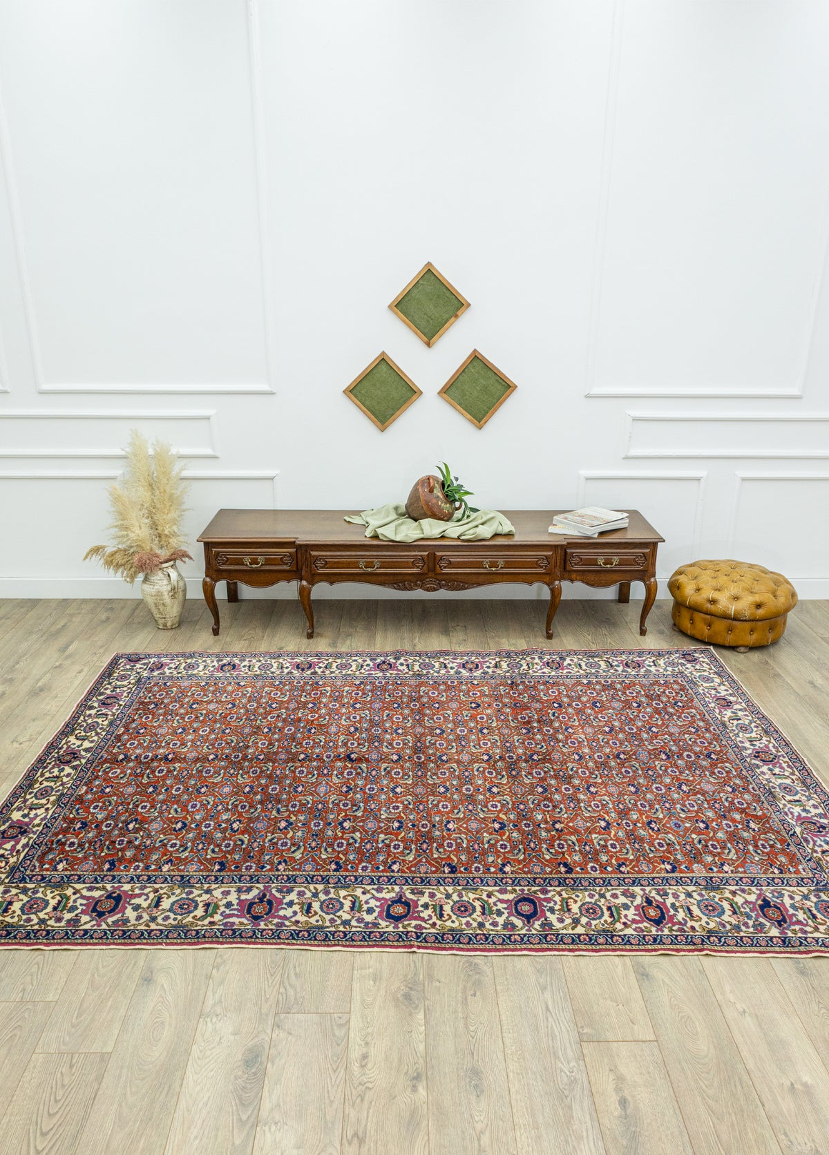 Mihra Dekoratif Kırmızı Kayseri Halısı 200x296
