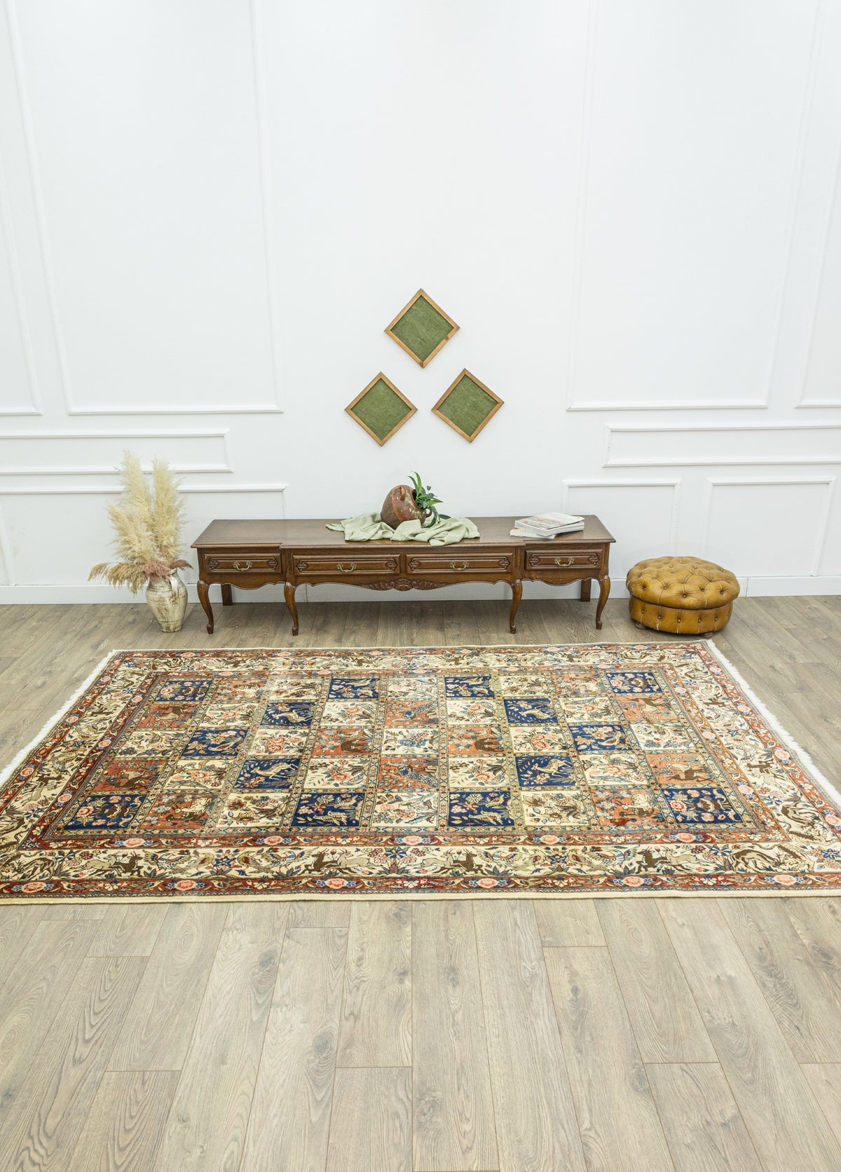 Bertil Vintage El Dokuma İran Halısı 200x319 cm