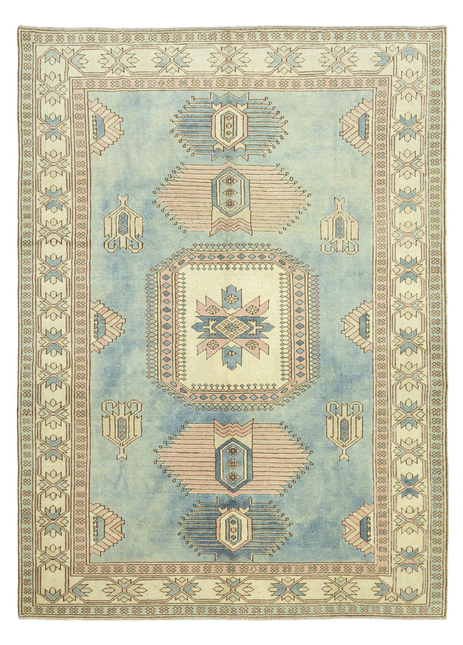 Barlas Pastel Renkli El Dokuma Halı 213x310 cm