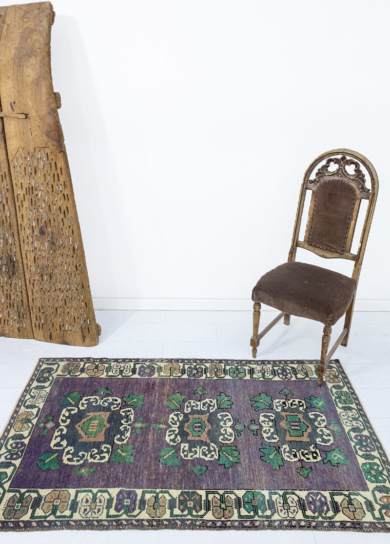 Tilun Vintage Rustic Patterned Carpet 94x162 cm