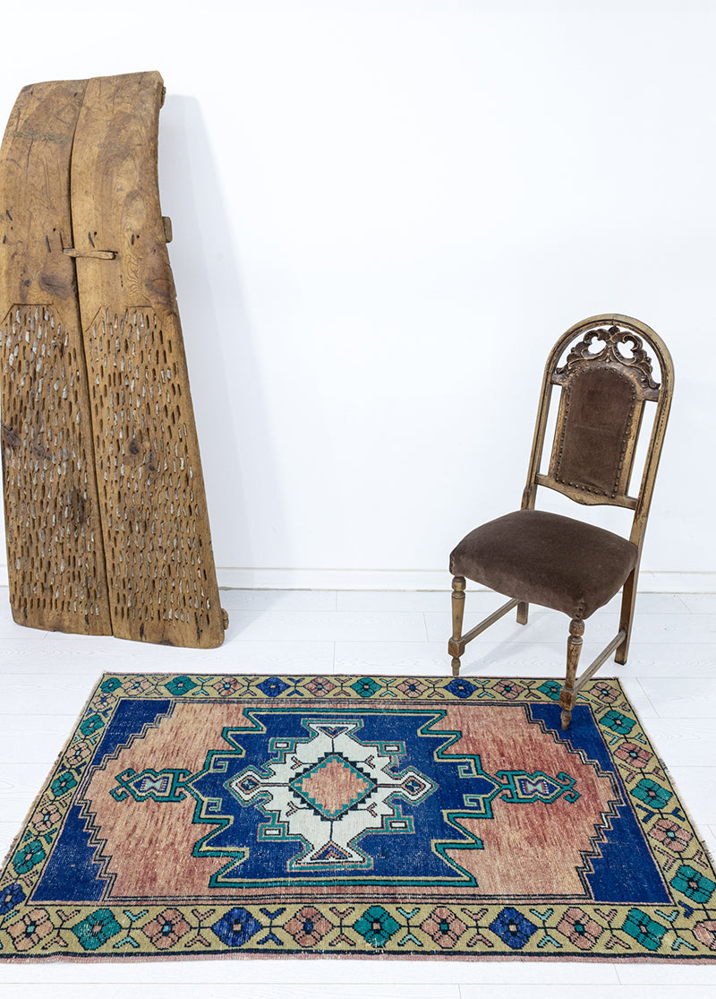 Akay Vintage Ethnic Patterned Carpet 92x158 cm