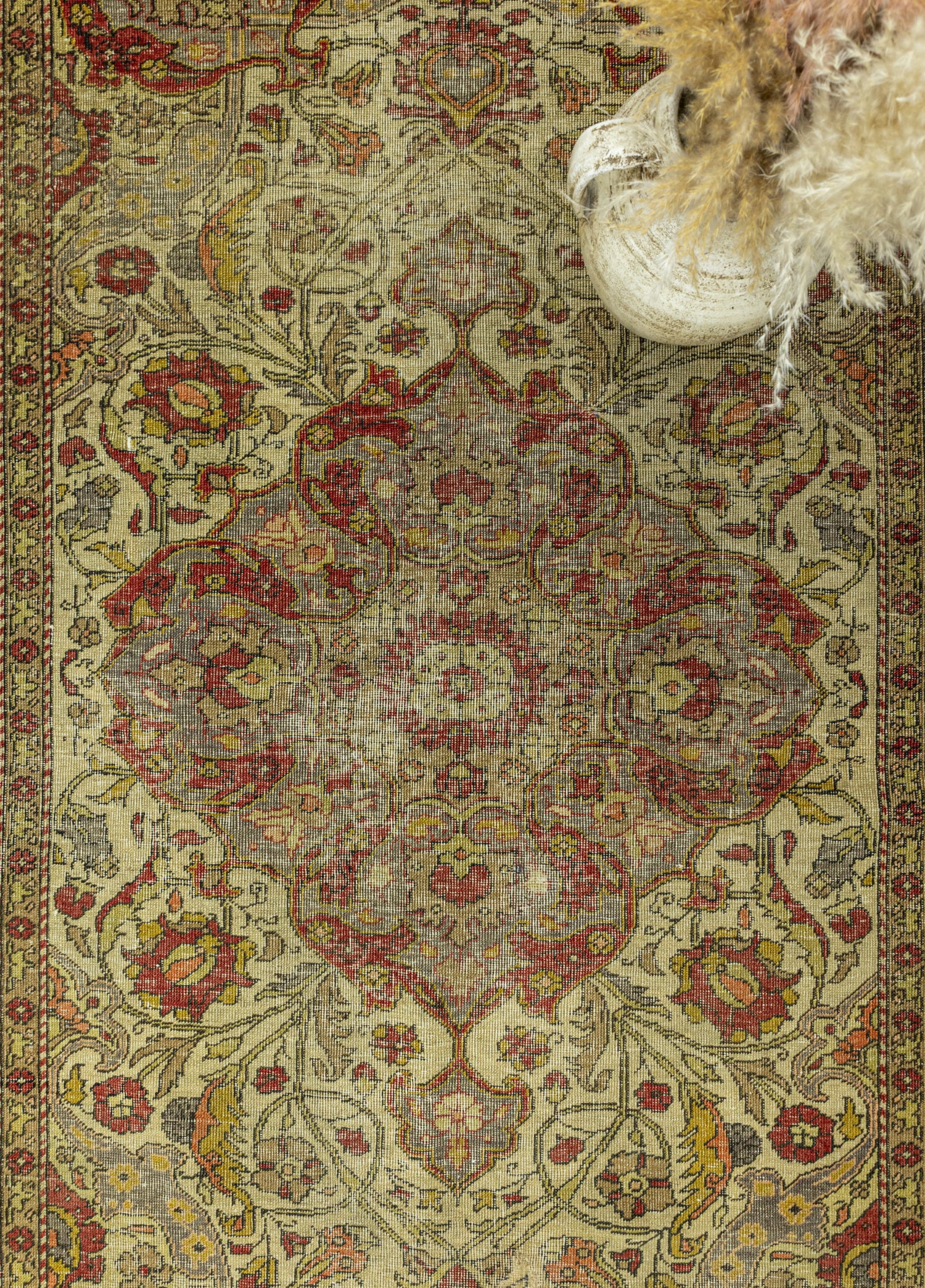 Zerivan Çiçek Tasarımlı Vintage Halı 130x220 cm